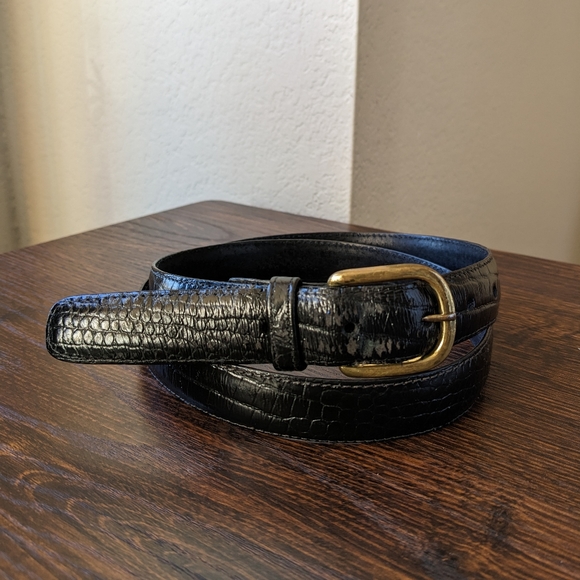 Canterbury Accessories Canterbury Black Alligator Print Leather